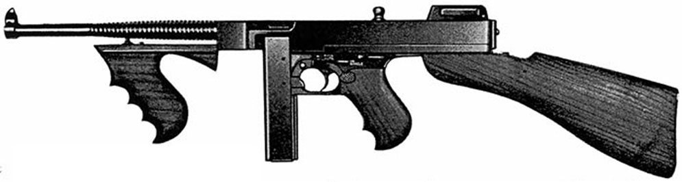 Wood Gun Details about   Western Rifle OR Thompson Submachine Gun 