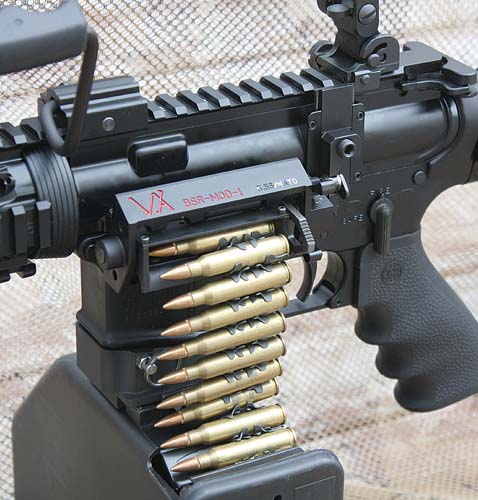 Belt fed ar outlet upper