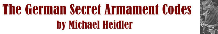 THE GERMAN SECRET ARMAMENT CODES