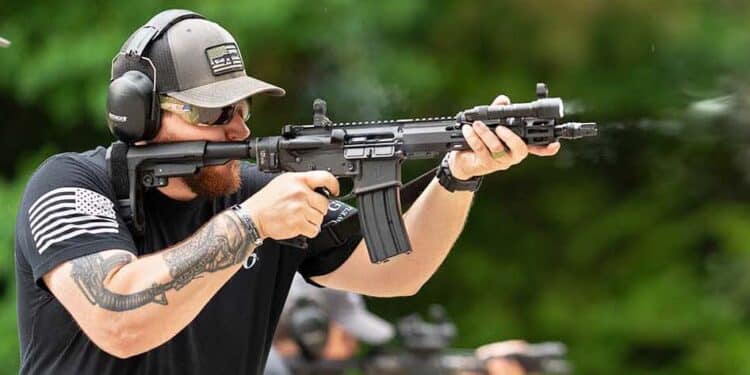 Always On Target with Head Down Firearms