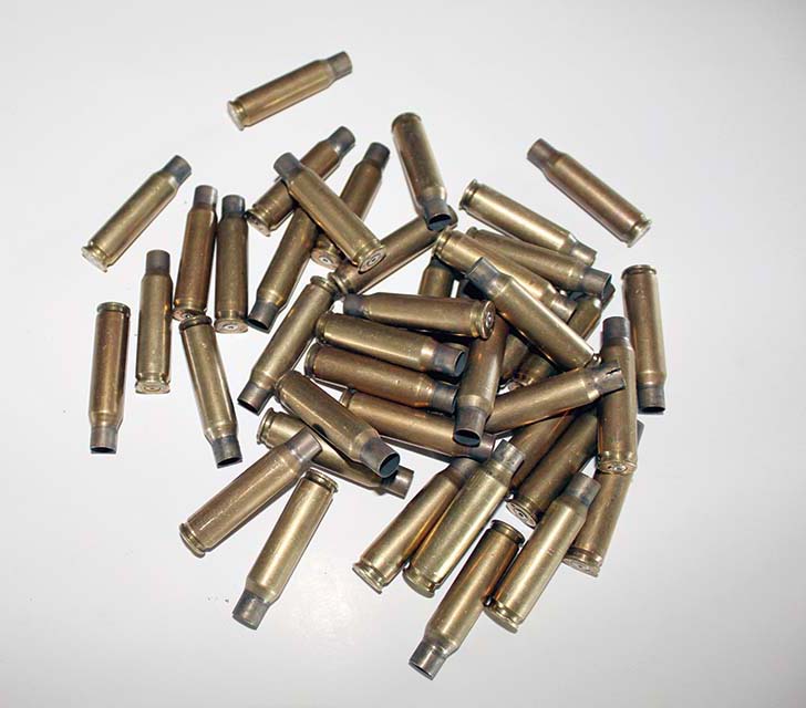 45 Long Colt Dummy Bullets, set of 6 (Nickel)